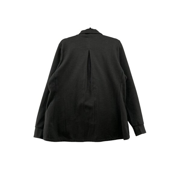 Deharo Labs Technical Moto Zip Sweatshirt Jacket Black Womens Size L Snap Button - Picture 2 of 13